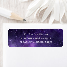 Universe Nachtstars. Hochzeit der lila Weltraumgal