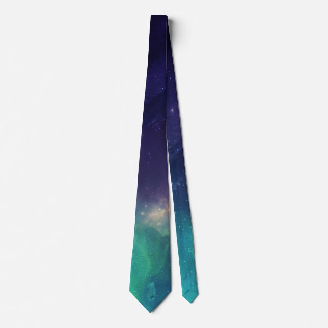 Universe Nebula Galaxy Celestial Trendy Hipster Krawatte (Vorderseite)