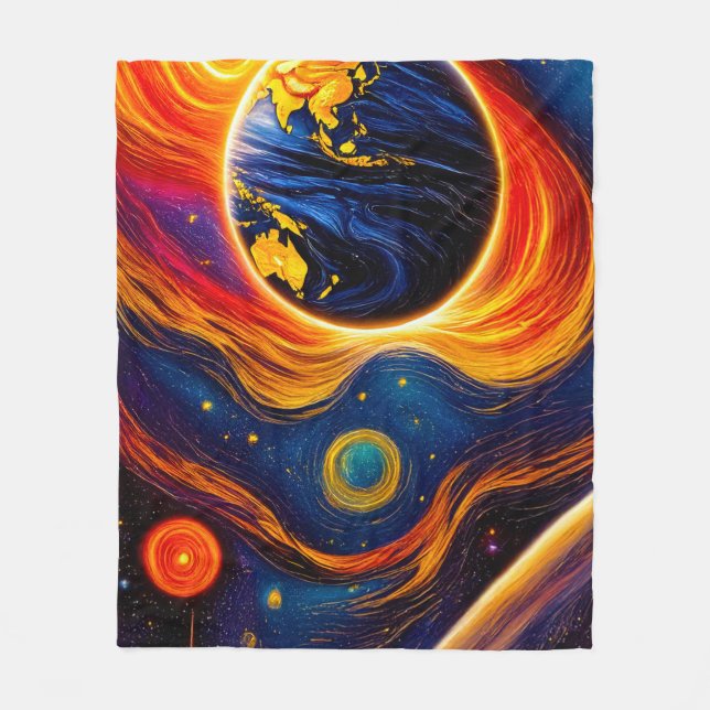 Universe Panel 50x84 002 Fleecedecke (Vorderseite)