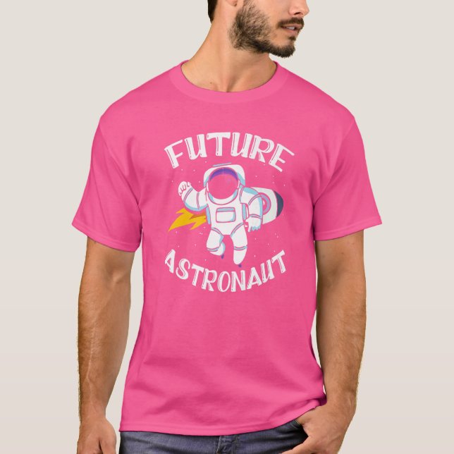 Universe Rocket Outer Space Science Galaxy Future T-Shirt (Vorderseite)