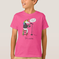 Universe Unicorn Poésie Funny Garçon's T-shirt enf