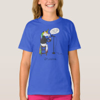 Universe Unicorn Poésie Funny Girl's T-shirt
