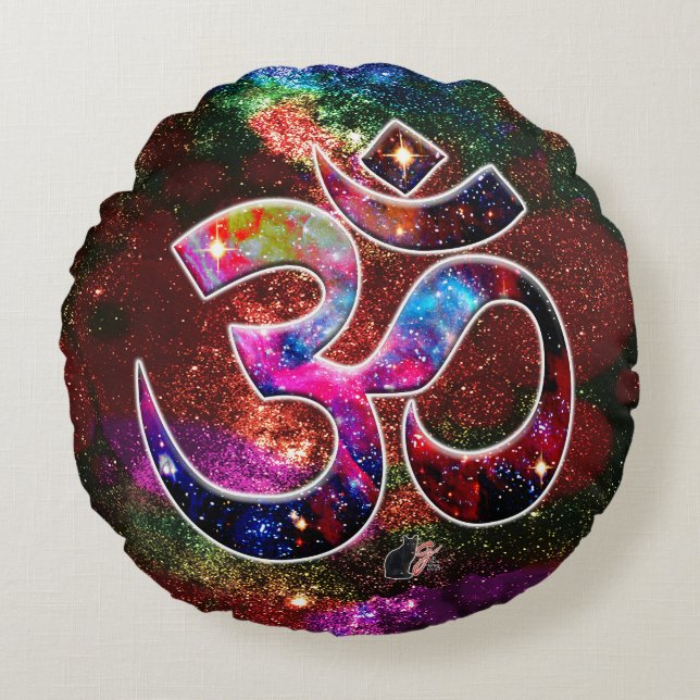 Universell OM Chi Rundes Kissen (Vorderseite)