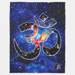 Universell OM Dhyana Fleecedecke
