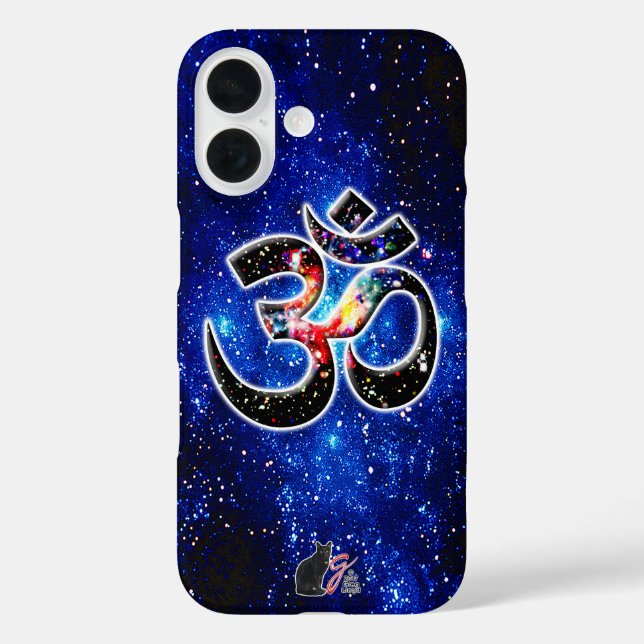 Universell OM Dhyana iPhone 16 Hülle (Rückseite)