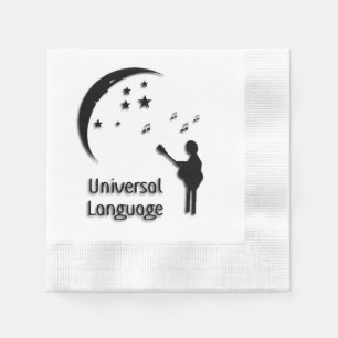 Universell-sprachliches Musikdesign Serviette