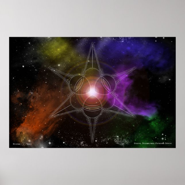 Universelle astrobiologische Panspermie Poster (Vorne)