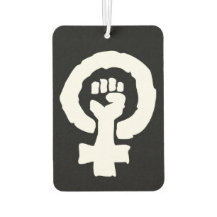 Universelle Frauensymbole auf schwarz Autolufterfrischer