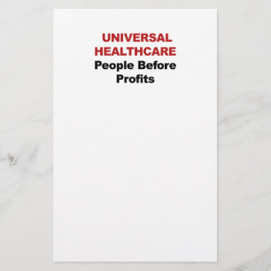 Universelle Gesundheitsfürsorge Briefpapier