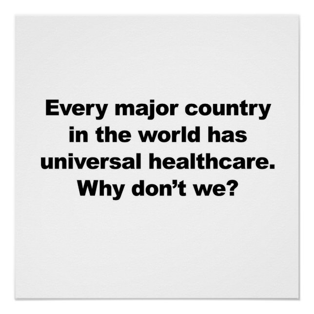 Universelle Gesundheitsfürsorge Poster (Vorderseite)
