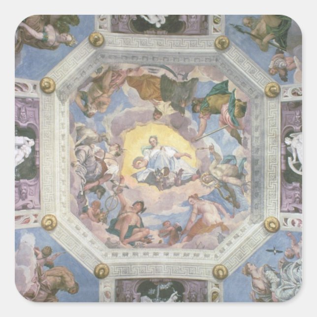 Universelle Harmonie oder göttliche Liebe vom Ceil Quadratischer Aufkleber (Vorderseite)