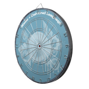 Universelle Musiksprache Dartscheibe