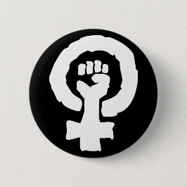 Universelle weibliche Symbol solidaritätshand Button