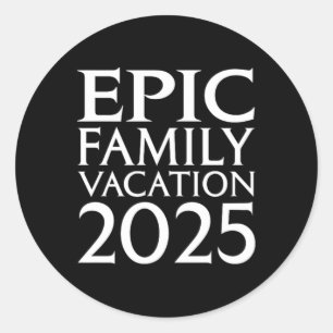 Universeller Epic Universe Familienurlaub 2025, Vo Runder Aufkleber