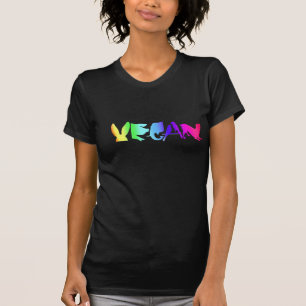 UNIVERSELLER VEGANER SYMBOL-REGENBOGEN AUF DEM T-Shirt