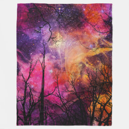 Universeller Zauberwald Fleecedecke