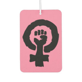 Universelles Frauensymbol, schwarz, rosa Autolufterfrischer
