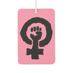 Universelles Frauensymbol, schwarz, rosa Autolufterfrischer