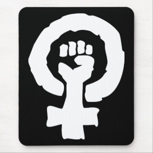 Universelles Frauensymbol Solidarität Hand Mousepad