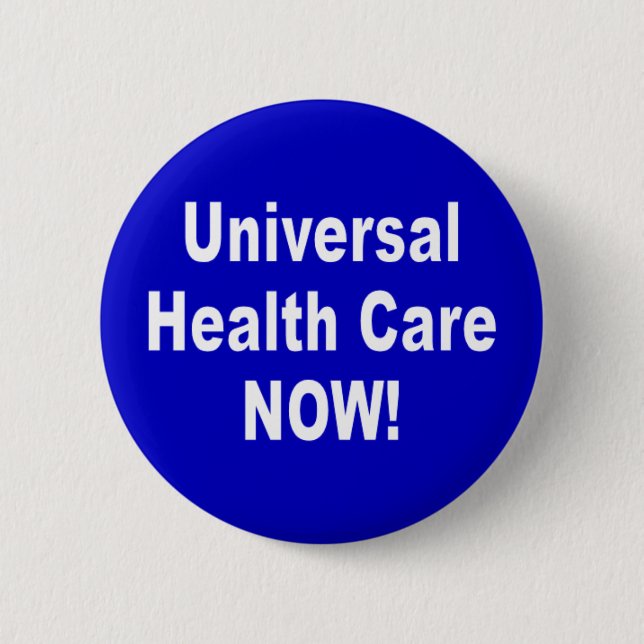 universelles Gesundheitswesen Button (Vorderseite)