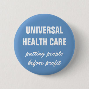 Universelles Gesundheitswesen Button