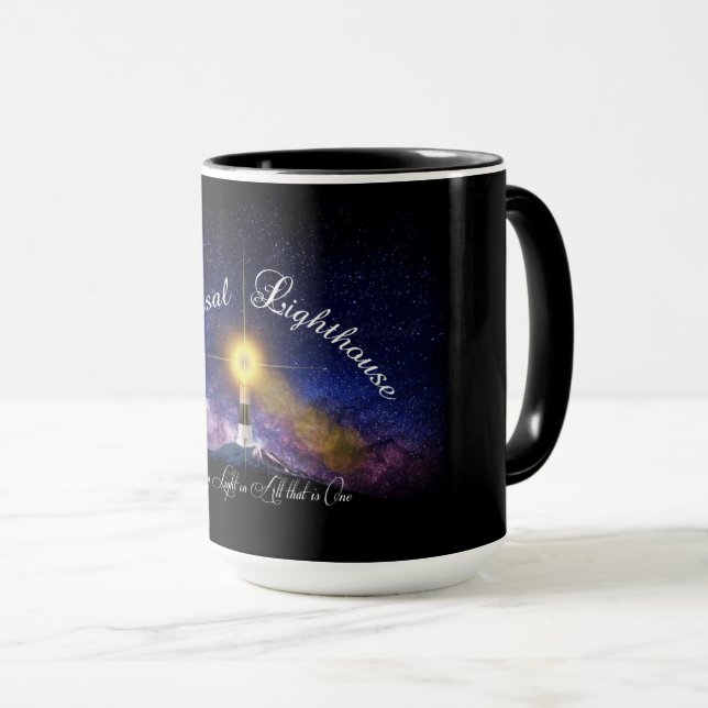Universelles Leuchtturm Große Tasse (VorderseiteRechts)