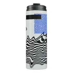 Universelles Set für moderne geometrische Formen. Thermosbecher