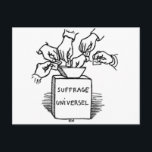 Universelles Wahlrecht von Felix Vallotton Postkarte<br><div class="desc">"Art Nouveau (Modern)" schöne Bilder legendärer Künstler</div>