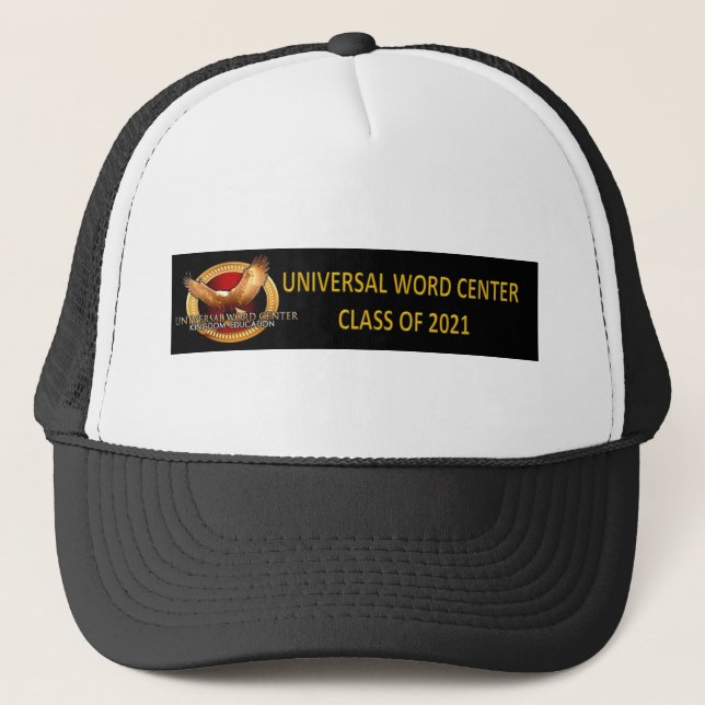 Universelles Word Center 2021 Truckerkappe (Vorderseite)