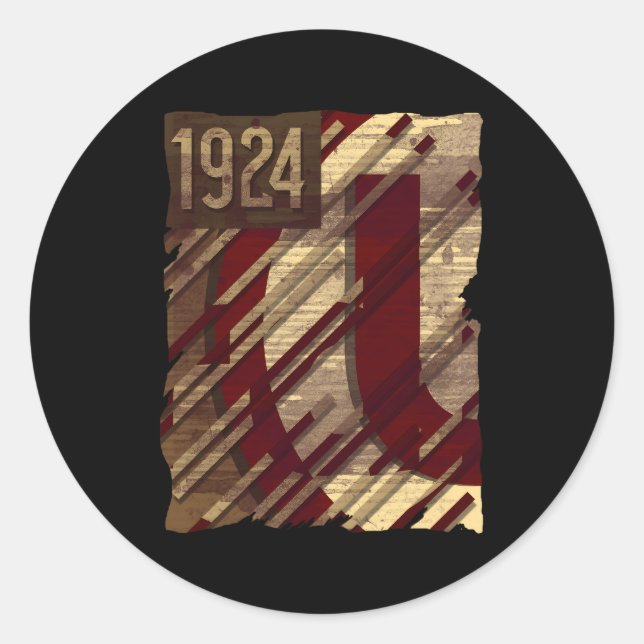 Universitario de Deportes 1924 für Peru-Fans Runder Aufkleber (Vorderseite)