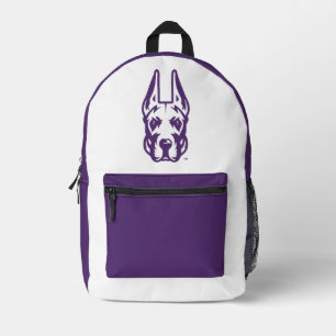 Universität Albany Great Dane Mascot Head Bedruckter Rucksack