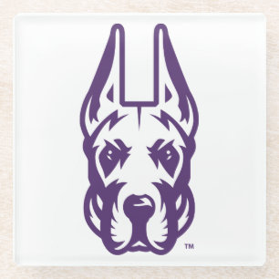Universität Albany Great Dane Mascot Head Glasuntersetzer