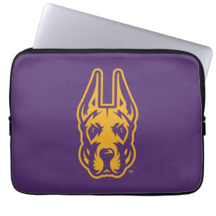 Universität Albany Great Dane Mascot Head Laptopschutzhülle