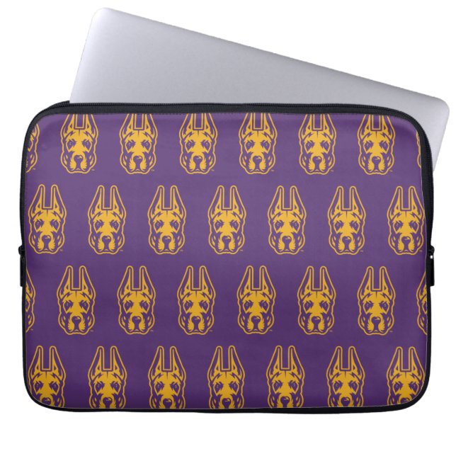 Universität Albany Great Dane Mascot Head Laptopschutzhülle (Vorderseite)