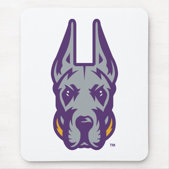 Universität Albany Great Dane Mascot Head Mousepad (Vorne)