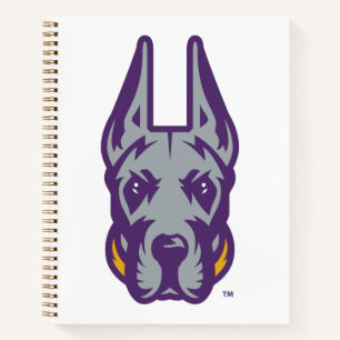 Universität Albany Great Dane Mascot Head Notizbuch