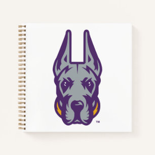 Universität Albany Great Dane Mascot Head Notizbuch