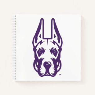 Universität Albany Great Dane Mascot Head Notizbuch