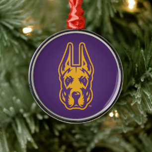 Universität Albany Great Dane Mascot Head Ornament Aus Metall