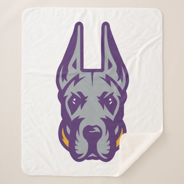 Universität Albany Great Dane Mascot Head Sherpadecke (Vorderseite)