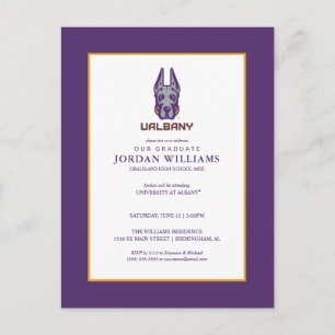 Universität Albany Great Danes Ankündigungspostkarte