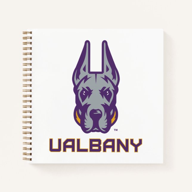 Universität Albany Great Danes Notizbuch (Vorderseite)
