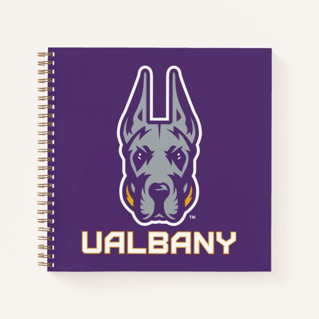 Universität Albany Great Danes Notizbuch (Vorderseite)