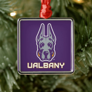 Universität Albany Great Danes Ornament Aus Metall