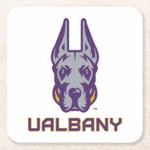 Universität Albany Great Danes Rechteckiger Pappuntersetzer