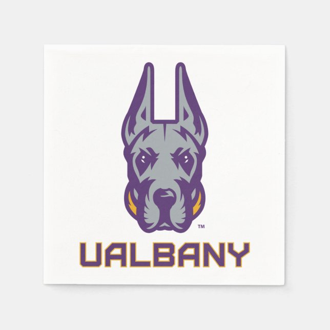 Universität Albany Great Danes Serviette (Vorderseite)