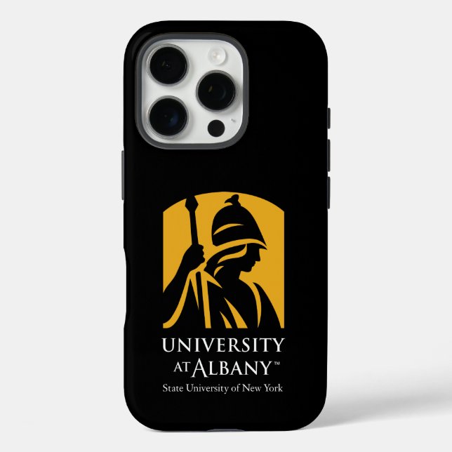 Universität Albany - Iconic-Logo iPhone 16 Pro Hülle (Rückseite)