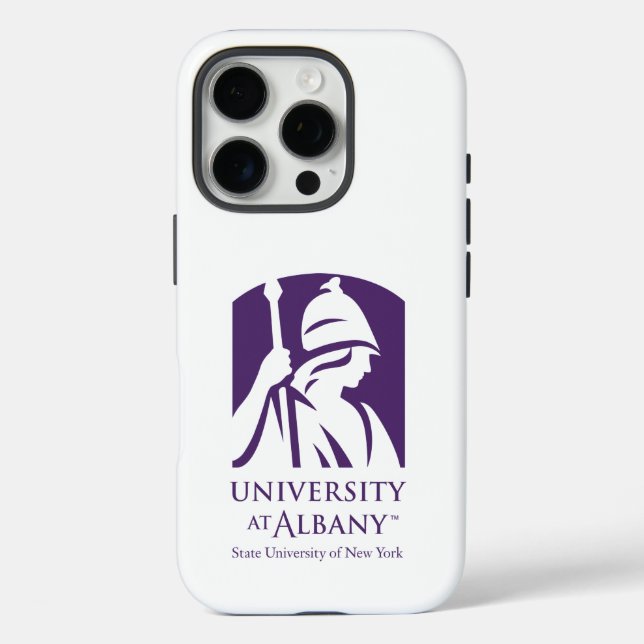 Universität Albany - Iconic-Logo iPhone 16 Pro Hülle (Rückseite)