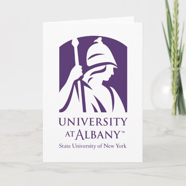 Universität Albany - Iconic-Logo Karte (Vorderseite)