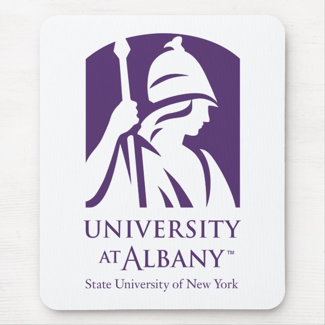 Universität Albany - Iconic-Logo Mousepad (Vorne)